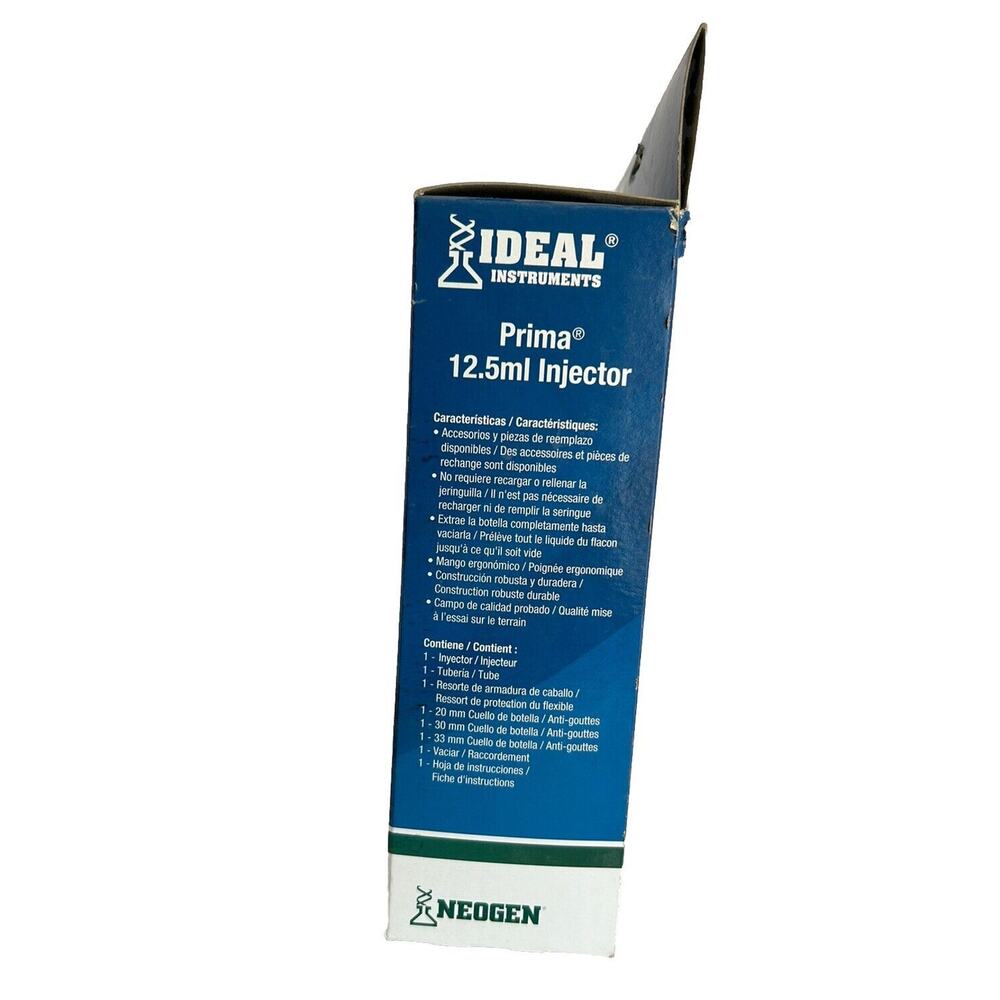 Ideal Prima 12.5 mL Injector Injection Neogen Cattle Livestock Dewormer vax - Picture 4 of 4
